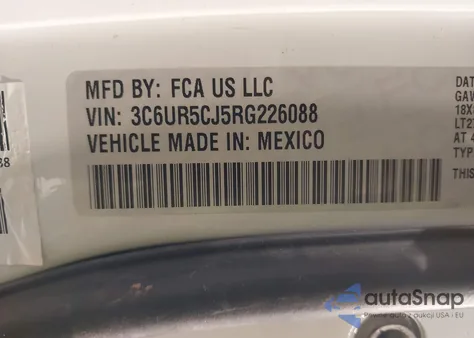 2024 Ram 2500 Tradesman 4X4 6'4 Box from USA, damaged, VIN 3C6UR5CJ5RG226088